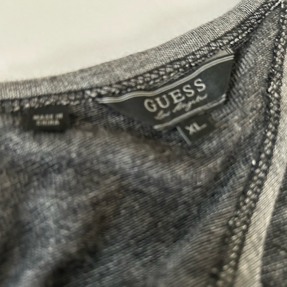 Guess Retro Y2k gorgeous gold glitter crown short sleeve top - Picture 5 of 12